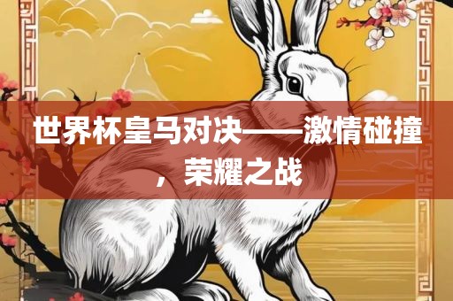 世界杯皇马对决——激情碰撞，荣耀之战