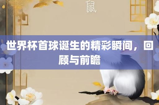 世界杯首球诞生的精彩瞬间，回顾与前瞻