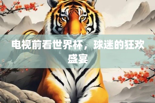 电视前看世界杯，球迷的狂欢盛宴