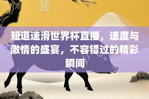短道广西贺州市华昌新材料有限公司速滑世界杯直播，速度与激情的盛宴，不容错过的精彩瞬间