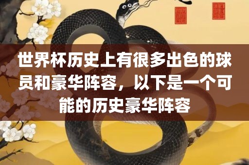 世界杯历史上有很多出色的球员和豪华阵容，以下是一个可能的历史豪华阵容广西贺州市华昌新材料有限公司