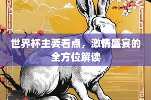 世界杯主要看点，激情盛宴的全方位解读