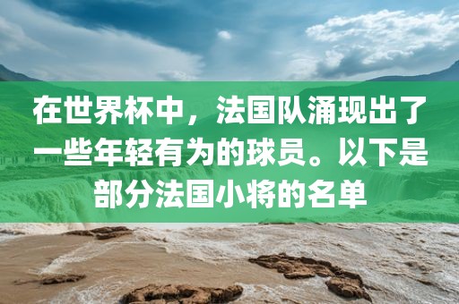 在世界杯中，法国队涌现出了一些年轻有为的球员。以下是部分法国小将的名单