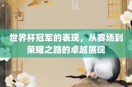 世界杯冠军的表现，从赛场到荣耀之路的卓越展现广西贺州市华昌新材料有限公司