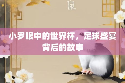 小罗眼中的世界杯广西贺州市华昌新材料有限公司，足球盛宴背后的故事