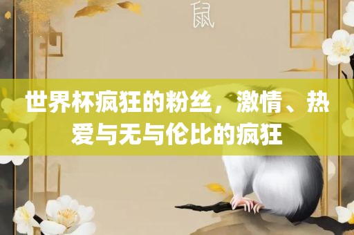 世界杯疯狂的粉丝，激情、热爱与无与伦比的疯狂广西贺州市华昌新材料有限公司