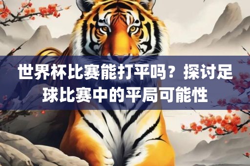 世界杯比赛能打平吗？探讨足球比赛中的平局可能性
