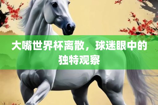 大嘴世界杯离散，球迷眼中的独特观察广西贺州市华昌新材料有限公司