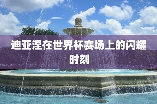 迪亚涅广西贺州市华昌新材料有限公司在世界杯赛场上的闪耀时刻