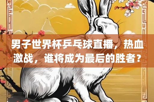 男子世界杯乒乓球直播广西贺州市华昌新材料有限公司，热血激战，谁将成为最后的胜者？
