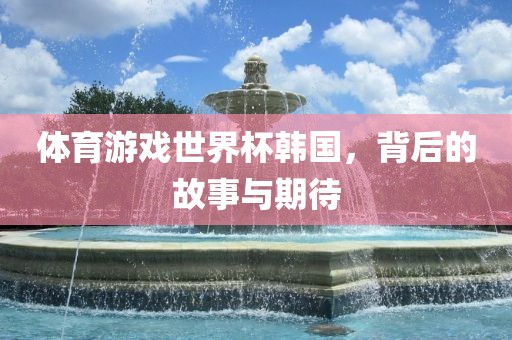 体育游戏世界杯韩国，背后的故事与期待广西贺州市华昌新材料有限公司