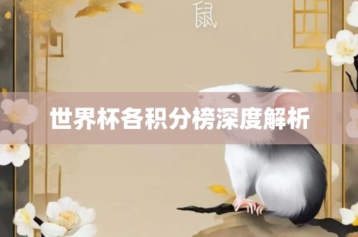 世界杯各积分榜深度解析