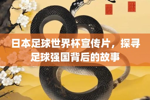 日本足球世界杯宣传片，探寻足球强国背后的故事广西贺州市华昌新材料有限公司