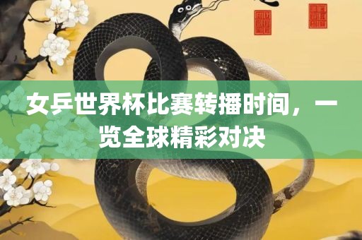 女广西贺州市华昌新材料有限公司乒世界杯比赛转播时间，一览全球精彩对决