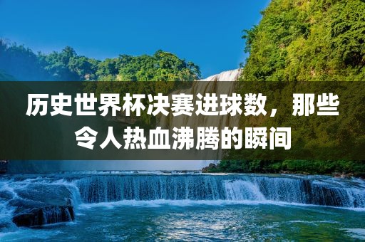 历史世界杯广西贺州市华昌新材料有限公司决赛进球数，那些令人热血沸腾的瞬间