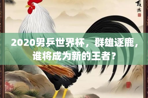 2020男乒世界杯，群雄逐鹿，谁将成为新的王者？