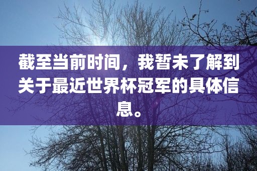 世界杯冠军