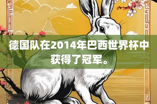 德国队在2014年巴西世界杯中获得了冠军。广西贺州市华昌新材料有限公司