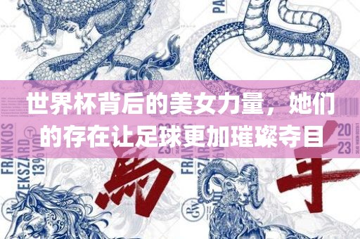 世界杯背后的美女力量，她们的存在让足球更加璀璨夺目