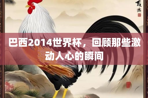 巴西2014世界杯，回顾那些激动人心的瞬间