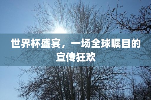 世界杯盛宴，一场全球瞩目的宣传狂欢