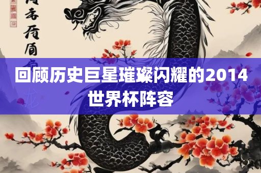 回顾历史巨星璀璨闪耀的2014世界杯阵容