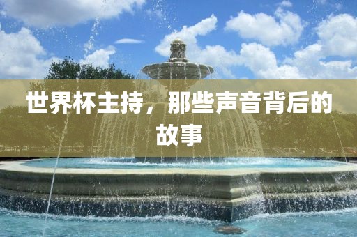 世界杯主持，那些声音背后的故事