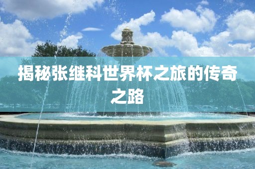 揭秘张继科世界杯之旅的传奇之路