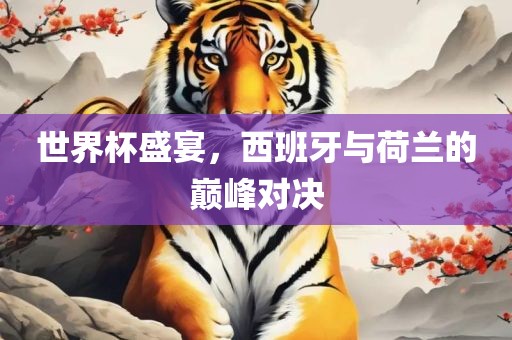 世界杯盛宴，西班牙与荷兰的巅峰对决