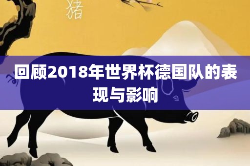 回顾2018年世界杯德国队的表现与影响