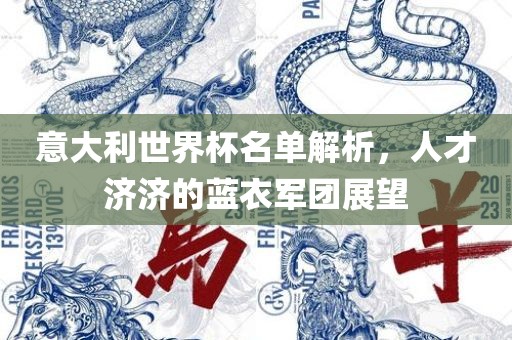 意大利世界杯名单解析，人才济济的蓝衣军团展望广西贺州市华昌新材料有限公司