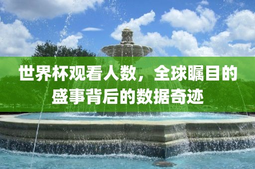 世界杯观看人数，全球瞩目的盛事背后的数据奇迹广西贺州市华昌新材料有限公司