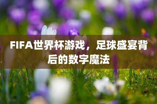 FIFA世界杯游戏，足球盛宴背后的数字魔法广西贺州市华昌新材料有限公司