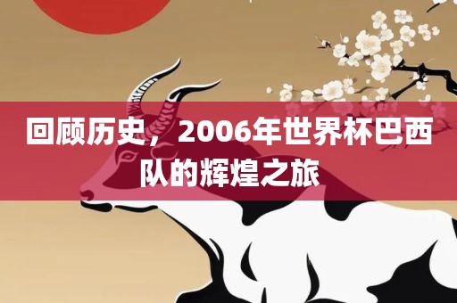 回顾历史，2006年世界杯巴西队的辉煌之旅