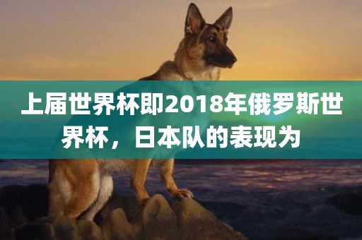上届世界杯即2018年俄罗斯世界杯，日本队的表现为