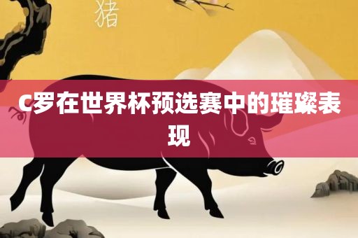 C罗在世界杯预选赛中的璀璨表现
