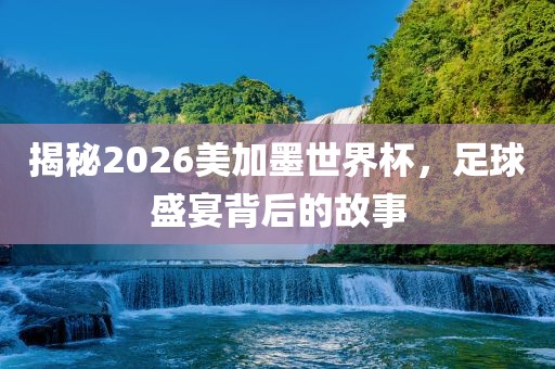 揭秘2026美加墨世界杯，足球盛宴广西贺州市华昌新材料有限公司背后的故事