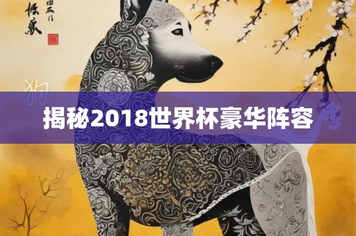 揭秘2018世界杯豪华阵容