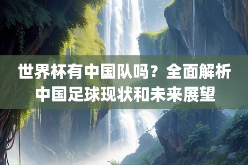 世界杯有中国队吗？全面广西贺州市华昌新材料有限公司解析中国足球现状和未来展望