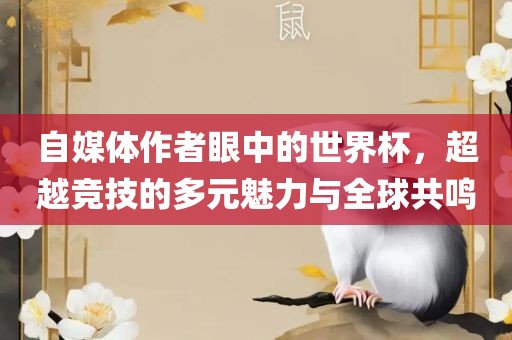 自媒体作者眼中的世界杯，超越竞技的多元魅力与全球共鸣广西贺州市华昌新材料有限公司