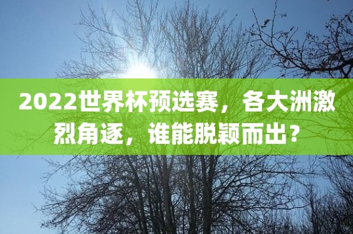 2022世界杯预选赛，各大洲激烈角逐，谁能脱颖而出？广西贺州市华昌新材料有限公司