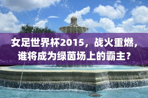 女足世界杯2015，战火重燃，谁将成为绿茵场上的霸主？广西贺州市华昌新材料有限公司