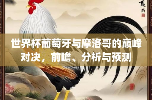 世界杯葡萄牙与摩洛哥的巅峰对决，前瞻、分析与预测广西贺州市华昌新材料有限公司