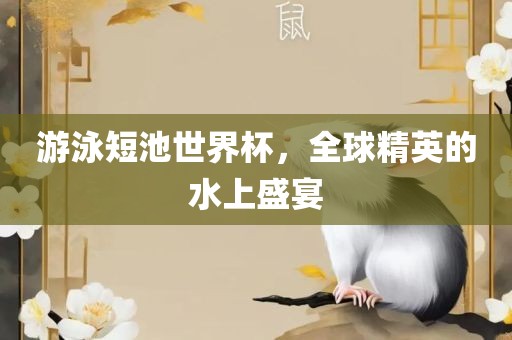 游泳短池世界杯，全球精英的水上盛宴
