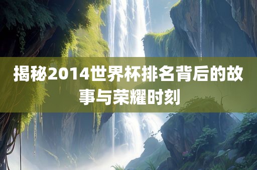 揭秘2014世界杯排名背后的故事与荣耀时刻
