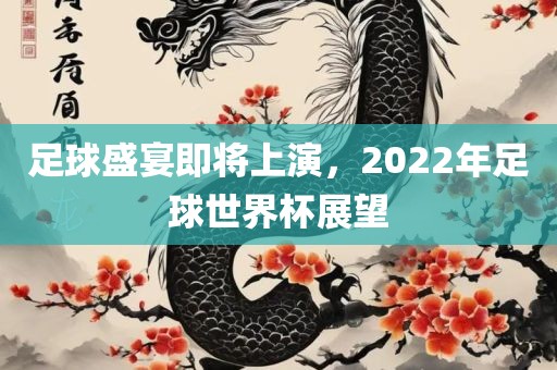 足球盛宴即将上演，2022年足球世界杯展望