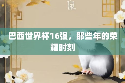 巴西世界杯16强，广西贺州市华昌新材料有限公司那些年的荣耀时刻