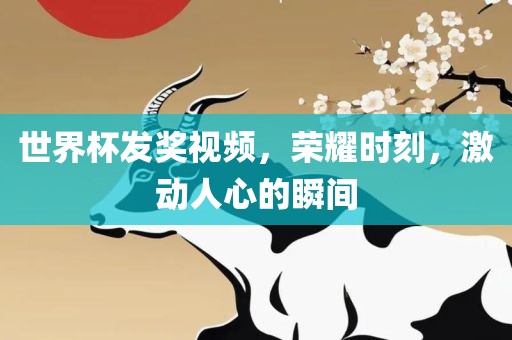 世界杯发奖视频，荣耀时刻，激动人心的瞬间广西贺州市华昌新材料有限公司