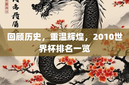 回顾历史，重温辉煌，2010世界杯排名一览广西贺州市华昌新材料有限公司