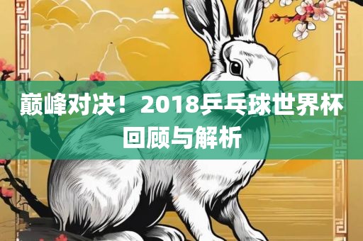 巅峰对决！2018乒乓球世界杯回顾与解析广西贺州市华昌新材料有限公司